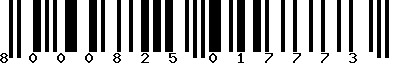 EAN-13 : 8000825017773