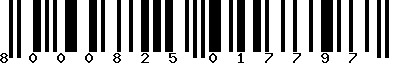 EAN-13 : 8000825017797