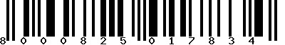 EAN-13 : 8000825017834