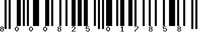 EAN-13 : 8000825017858