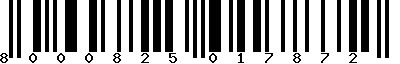 EAN-13 : 8000825017872