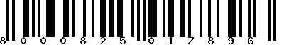 EAN-13 : 8000825017896