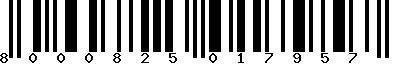 EAN-13 : 8000825017957