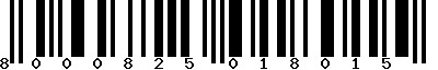 EAN-13 : 8000825018015