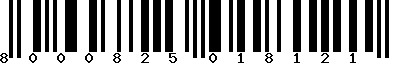 EAN-13 : 8000825018121