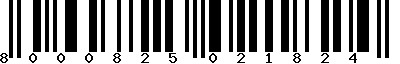 EAN-13 : 8000825021824