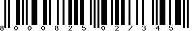 EAN-13 : 8000825027345