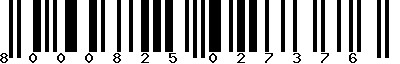 EAN-13 : 8000825027376