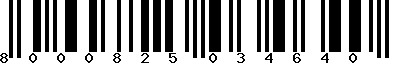 EAN-13 : 8000825034640