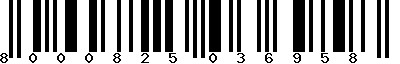 EAN-13 : 8000825036958