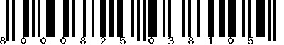 EAN-13 : 8000825038105