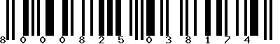 EAN-13 : 8000825038174