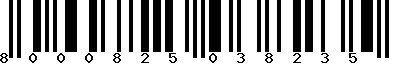 EAN-13 : 8000825038235