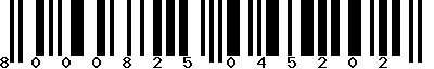 EAN-13 : 8000825045202