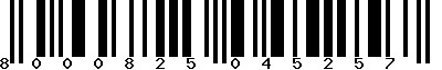 EAN-13 : 8000825045257