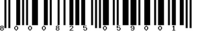 EAN-13 : 8000825059001