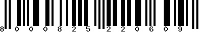 EAN-13 : 8000825220609