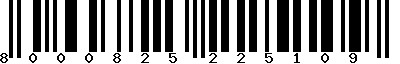 EAN-13 : 8000825225109