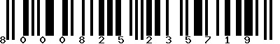 EAN-13 : 8000825235719
