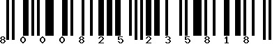 EAN-13 : 8000825235818