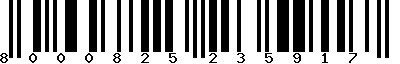 EAN-13 : 8000825235917