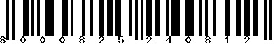 EAN-13 : 8000825240812