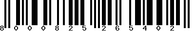 EAN-13 : 8000825265402