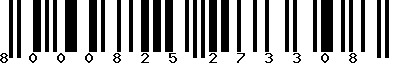 EAN-13 : 8000825273308