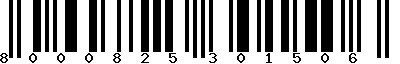 EAN-13 : 8000825301506