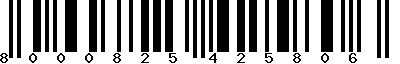 EAN-13 : 8000825425806