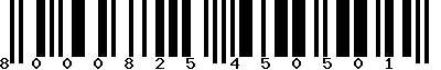 EAN-13 : 8000825450501