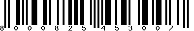 EAN-13 : 8000825453007