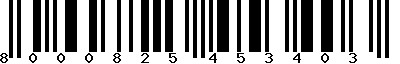EAN-13 : 8000825453403