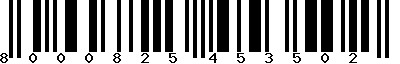 EAN-13 : 8000825453502