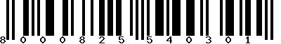 EAN-13 : 8000825540301