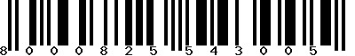 EAN-13 : 8000825543005