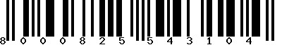 EAN-13 : 8000825543104