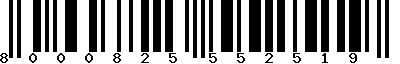 EAN-13 : 8000825552519