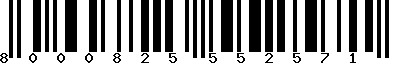 EAN-13 : 8000825552571