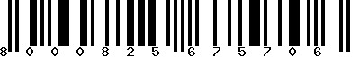 EAN-13 : 8000825675706