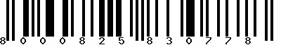 EAN-13 : 8000825830778