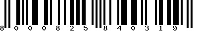 EAN-13 : 8000825840319