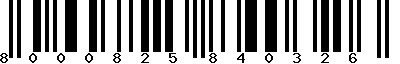 EAN-13 : 8000825840326