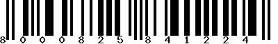 EAN-13 : 8000825841224