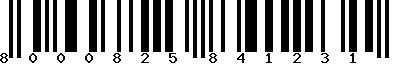 EAN-13 : 8000825841231