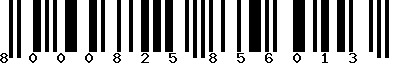 EAN-13 : 8000825856013