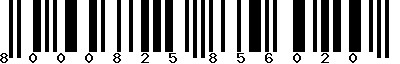 EAN-13 : 8000825856020