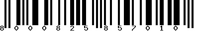 EAN-13 : 8000825857010