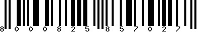 EAN-13 : 8000825857027