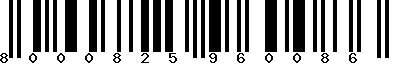 EAN-13 : 8000825960086